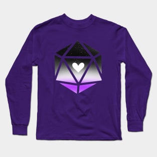 Asexual Angel Heart Dice Long Sleeve T-Shirt